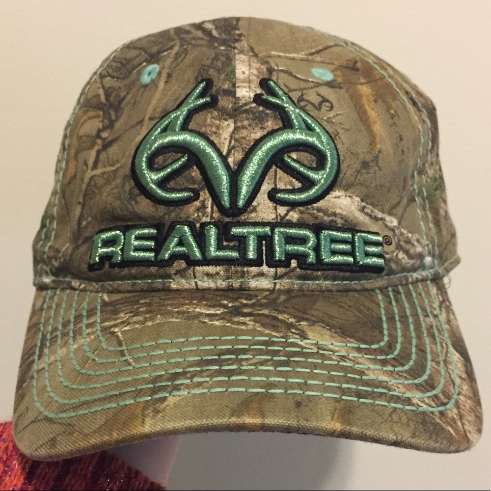 Realtree camouflage baseball cap.